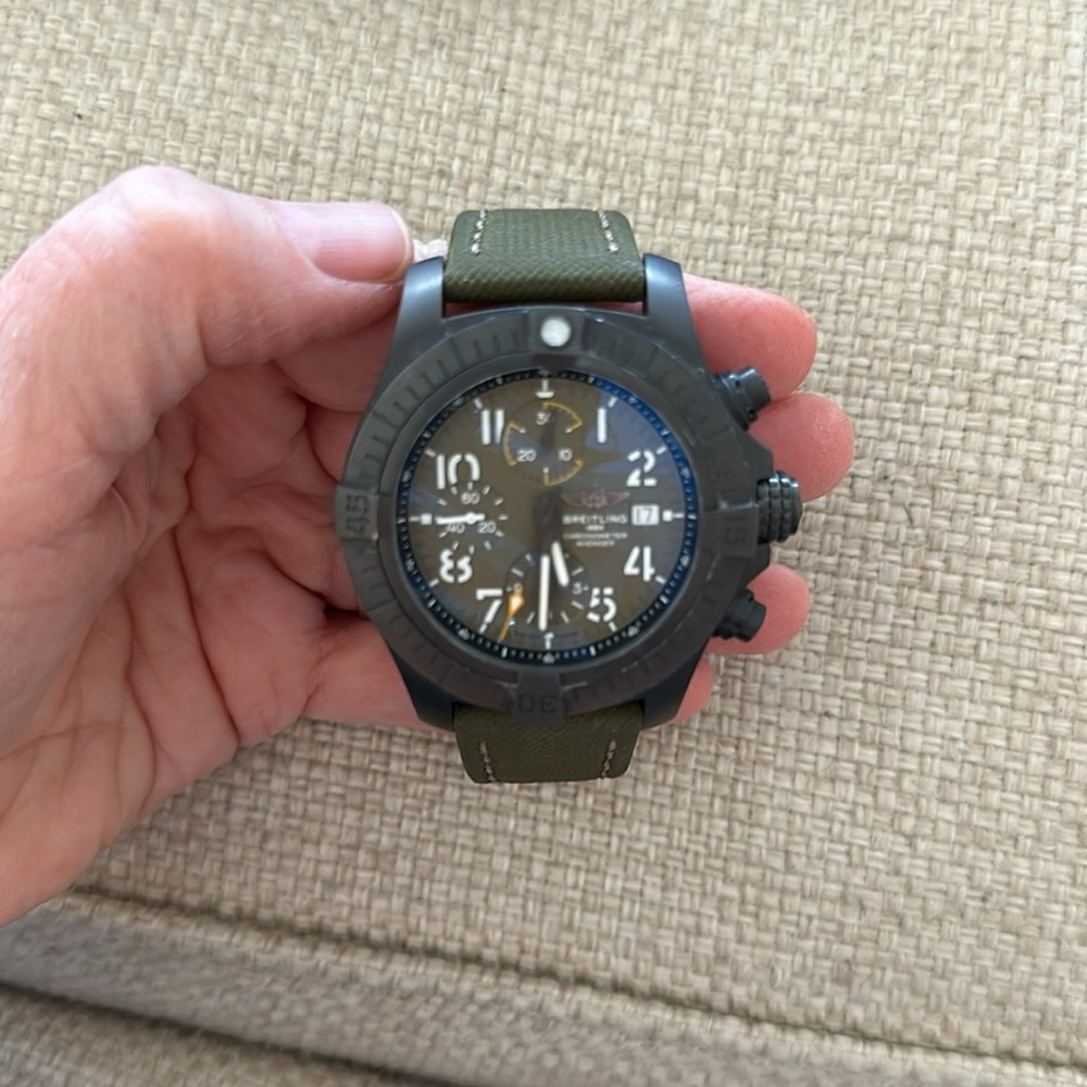 New Breitling 1884 Watch and wolf winder. AUTHENTIC!!!!! Comes with Winder!